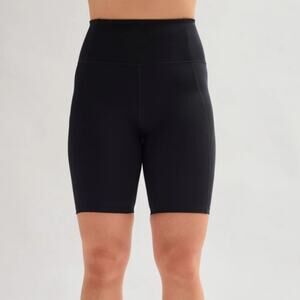 NEW Girlfriend Collective Women's Black High-Waisted Biker Shorts